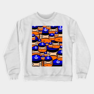 Multi sailor heads Crewneck Sweatshirt